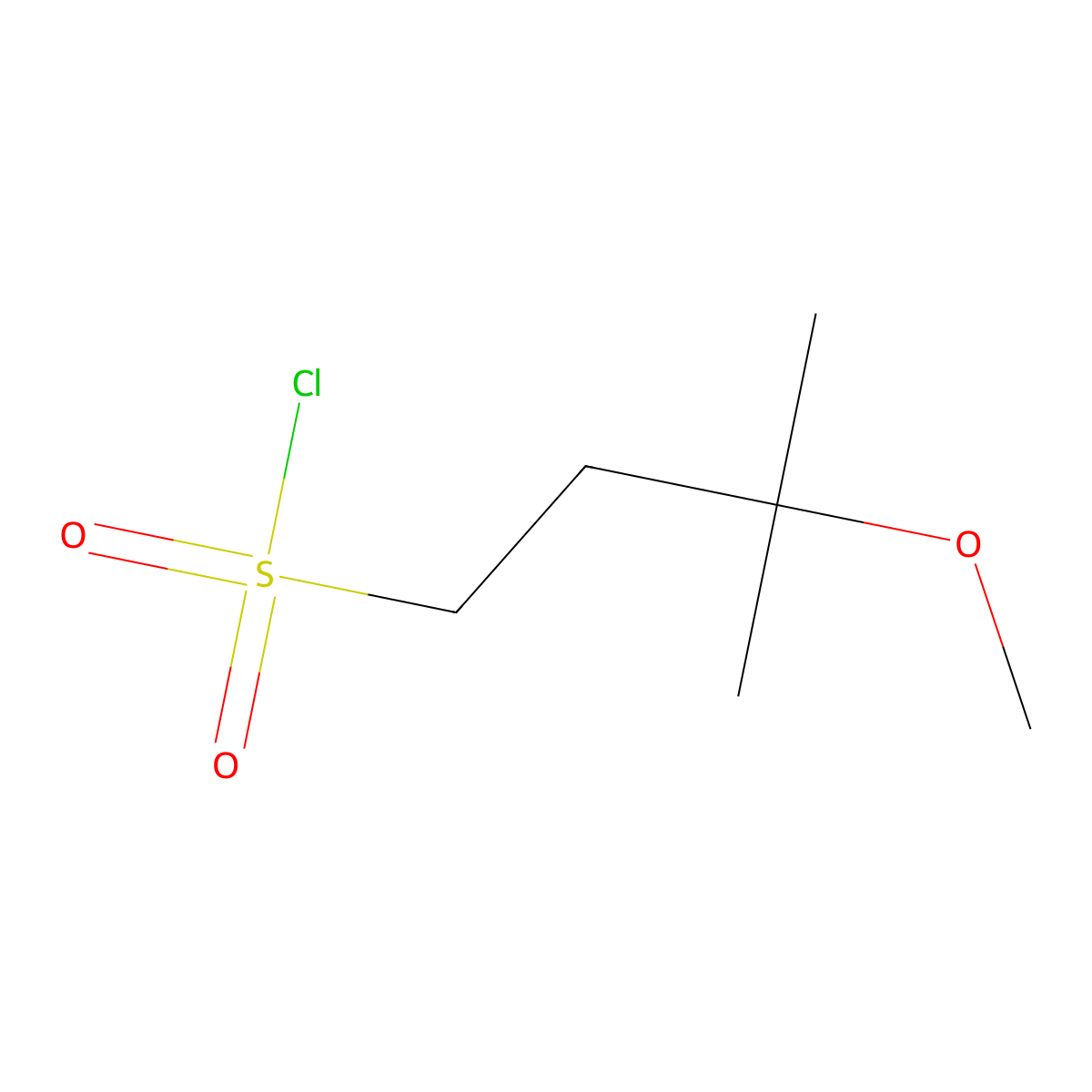 3-Methoxy-3-methylbutane-1-sulfonyl chloride molecular structure, CAS 1700307-07-8