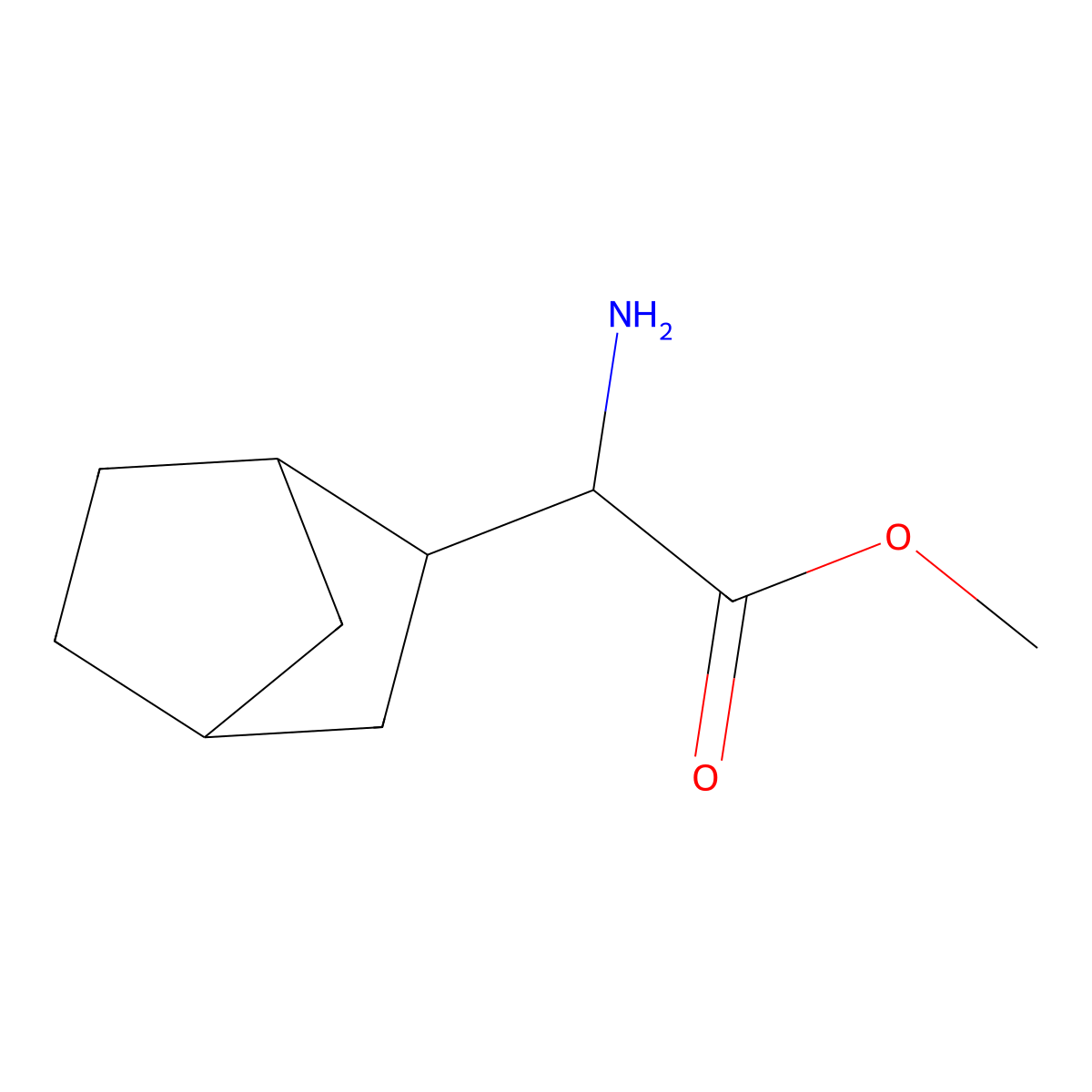 Methyl 2-amino-2-{bicyclo[2.2.1]heptan-2-yl}acetate molecular structure, CAS 1700312-95-3
