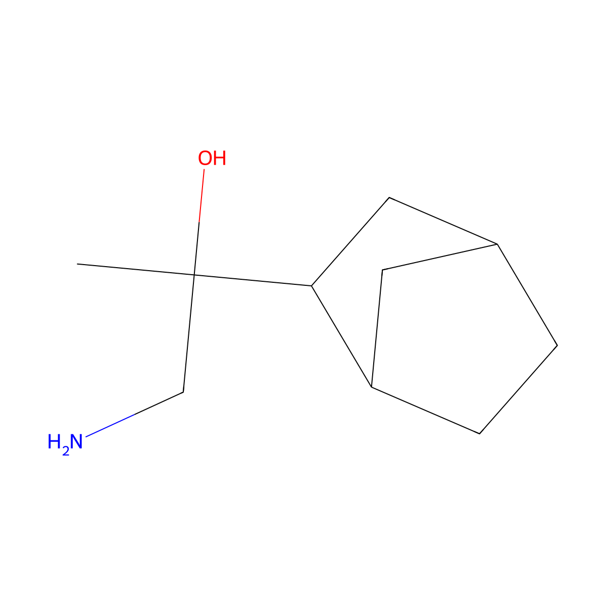 1-Amino-2-{bicyclo[2.2.1]heptan-2-yl}propan-2-ol molecular structure, CAS 1700385-80-3