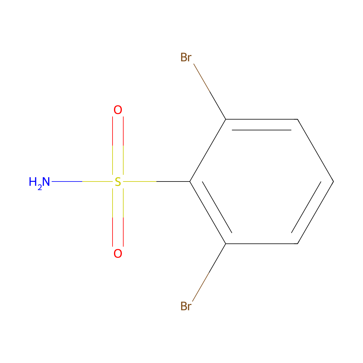 2,6-Dibromobenzenesulfonamide molecular structure, CAS 1700401-95-1