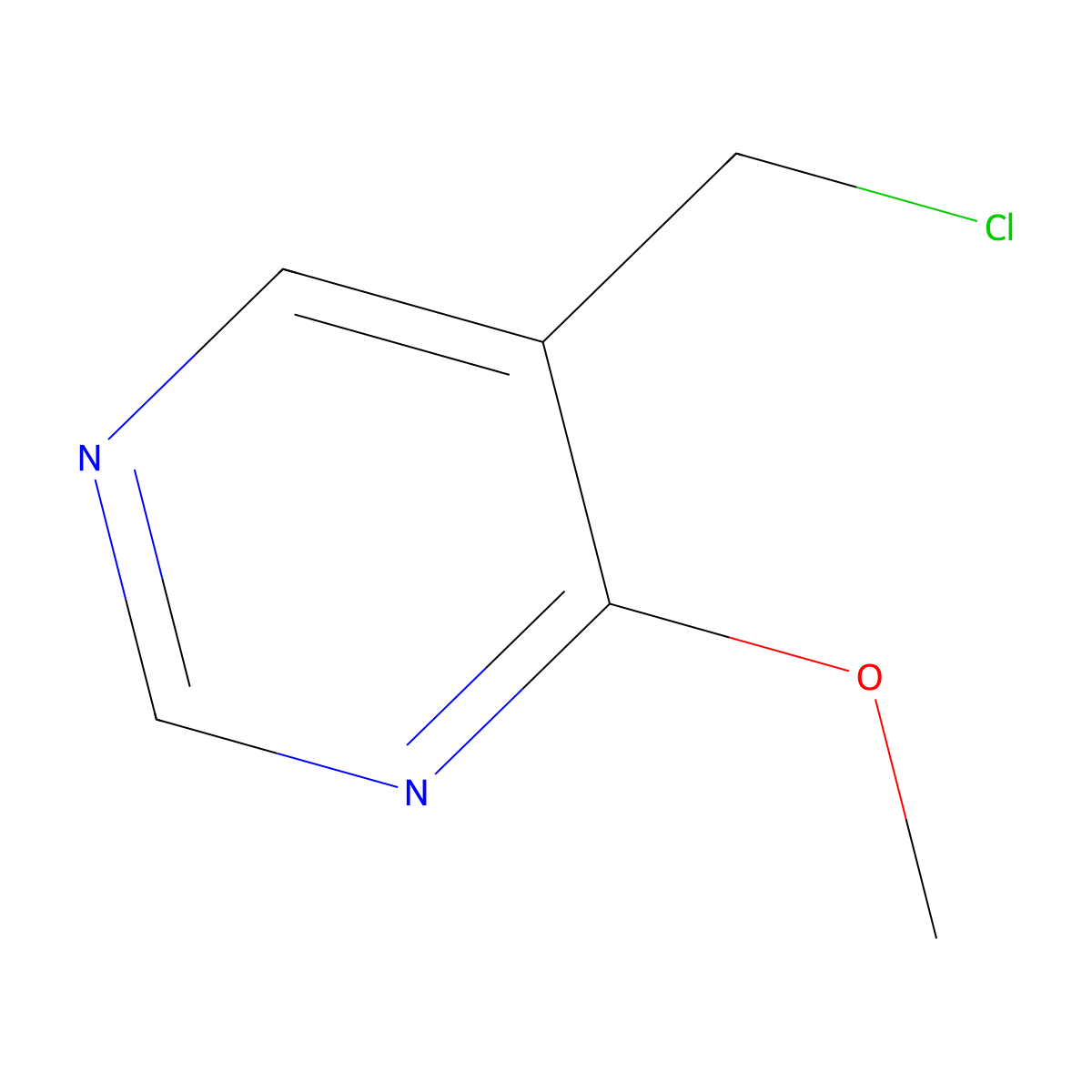 5-(Chloromethyl)-4-methoxypyrimidine molecular structure, CAS 1700479-12-4