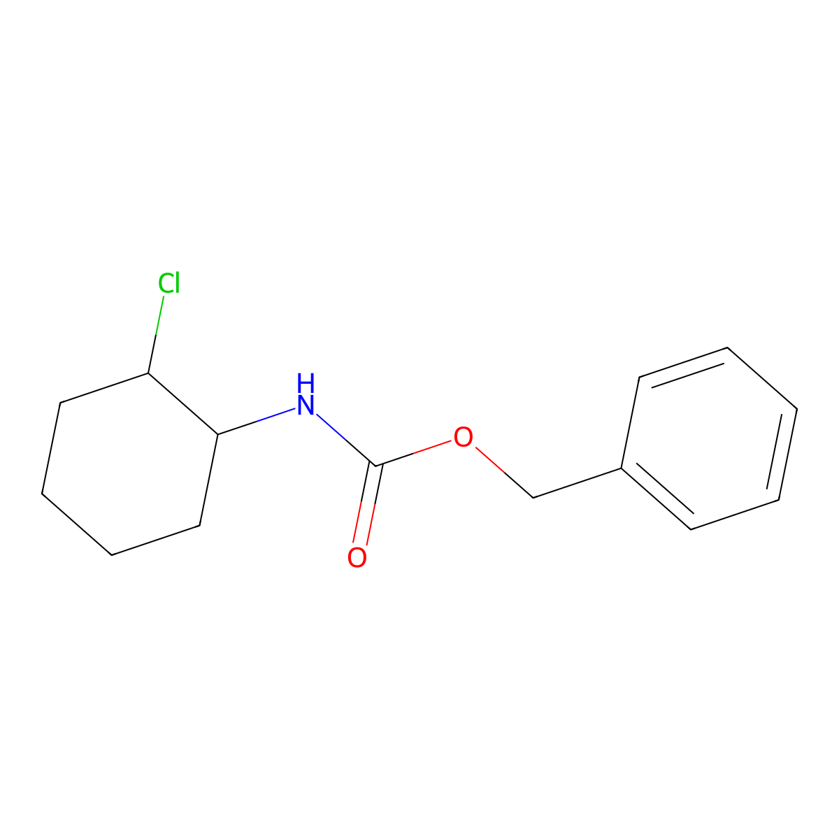 benzyl N-(2-chlorocyclohexyl)carbamate molecular structure, CAS 1700585-37-0