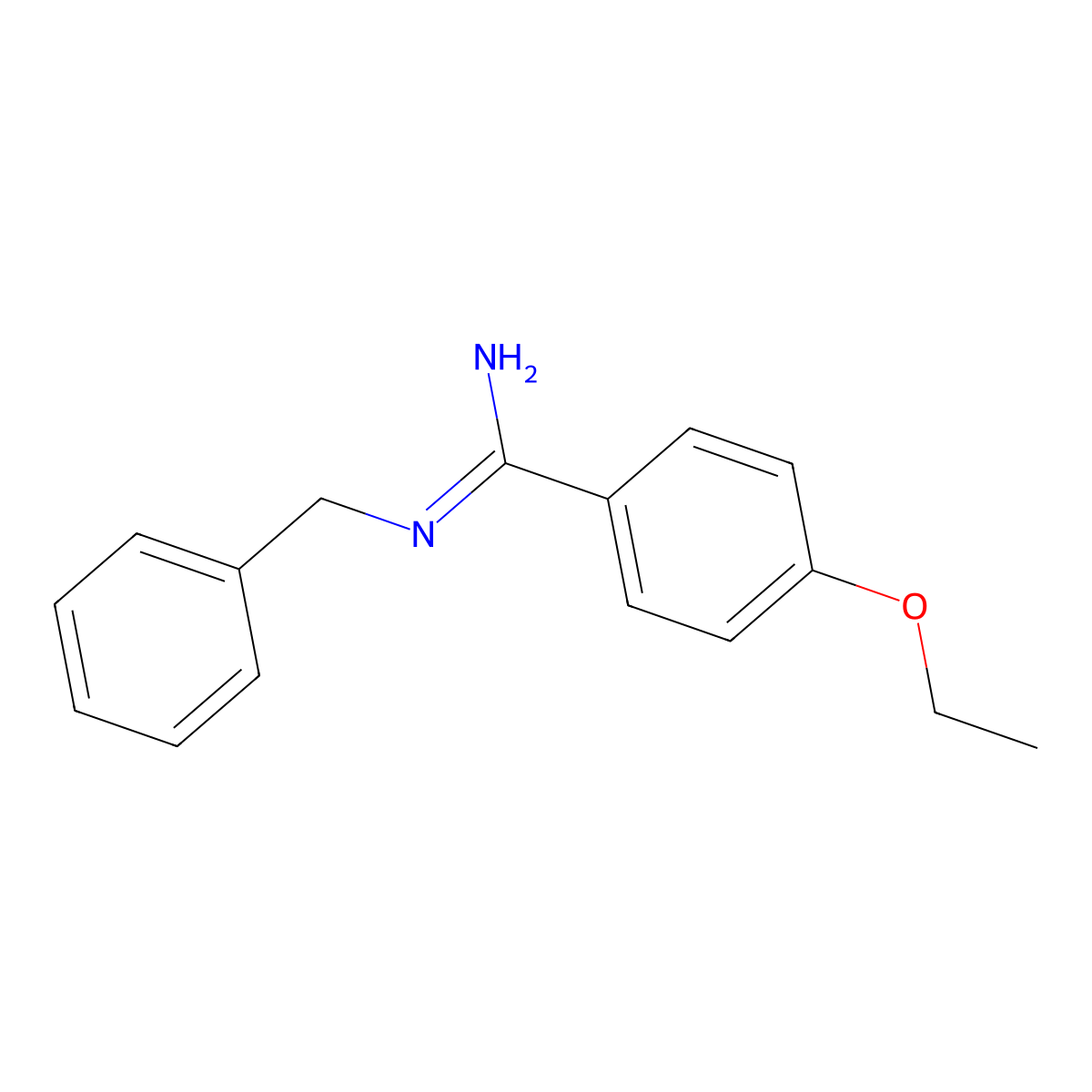 N-benzyl-4-ethoxybenzene-1-carboximidamide molecular structure, CAS 1700624-68-5