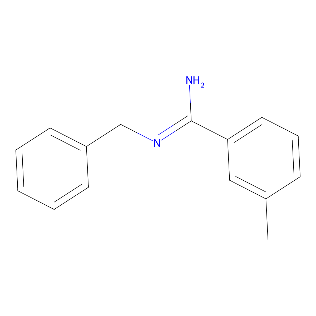 N-Benzyl-3-methylbenzenecarboximidamide molecular structure, CAS 1700624-70-9
