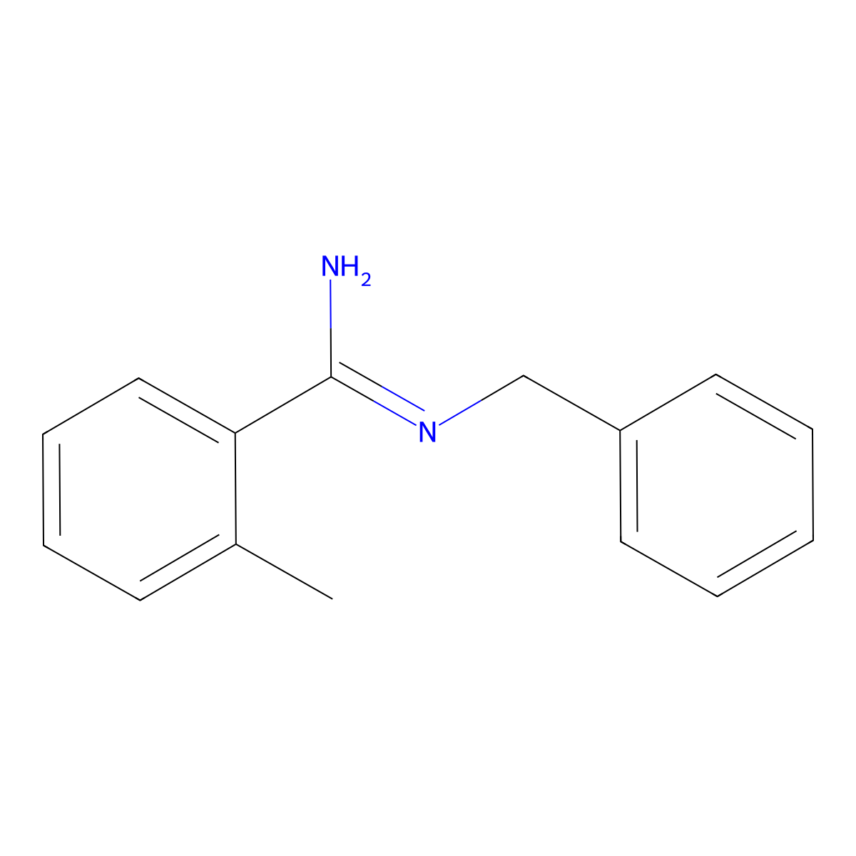 N-Benzyl-2-methylbenzenecarboximidamide molecular structure, CAS 1700624-71-0