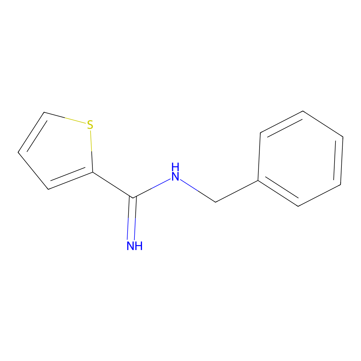 N-Benzylthiophene-2-carboximidamide molecular structure, CAS 1700624-77-6