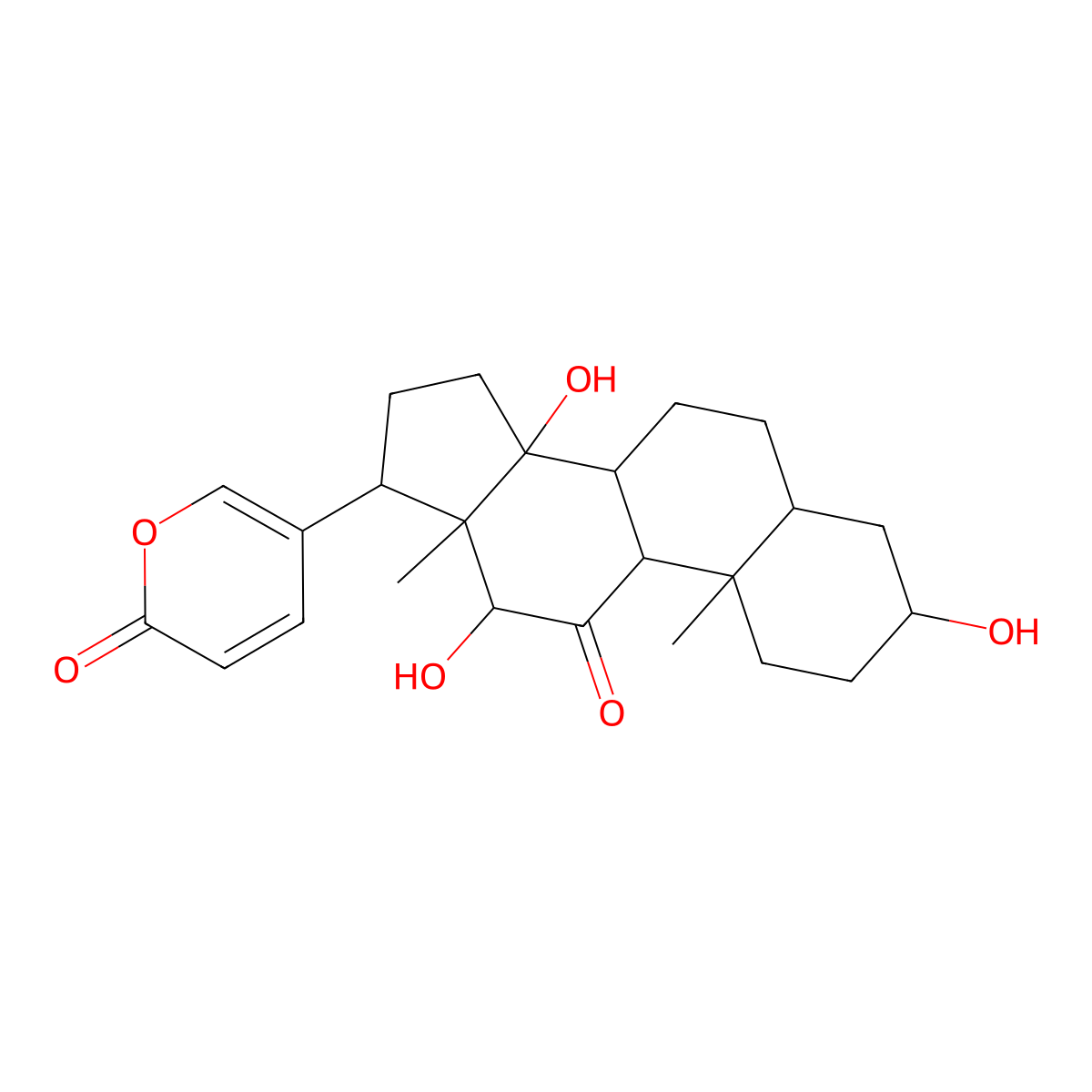Bufarenogin molecular structure, CAS 17008-65-0