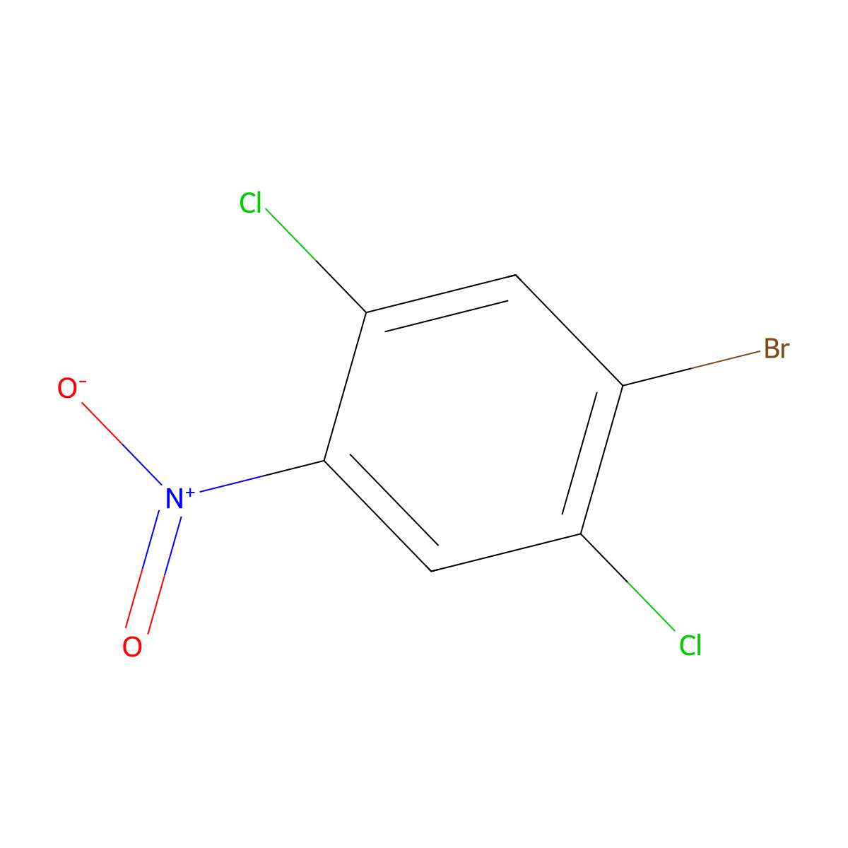 1-Bromo-2,5-dichloro-4-nitrobenzene molecular structure, CAS 170098-91-6