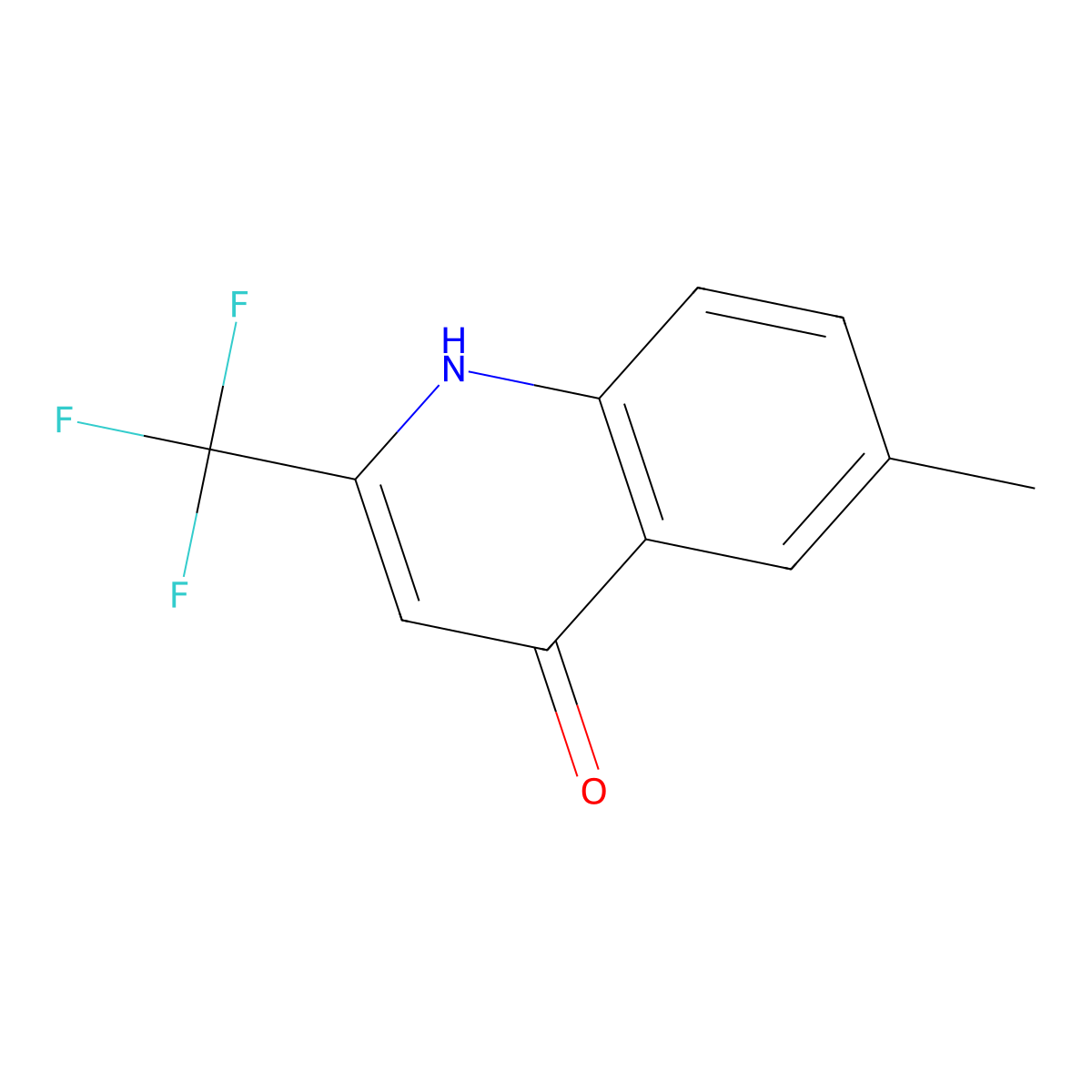 6-Methyl-2-(trifluoromethyl)-4-quinolinol molecular structure, CAS 1701-20-8