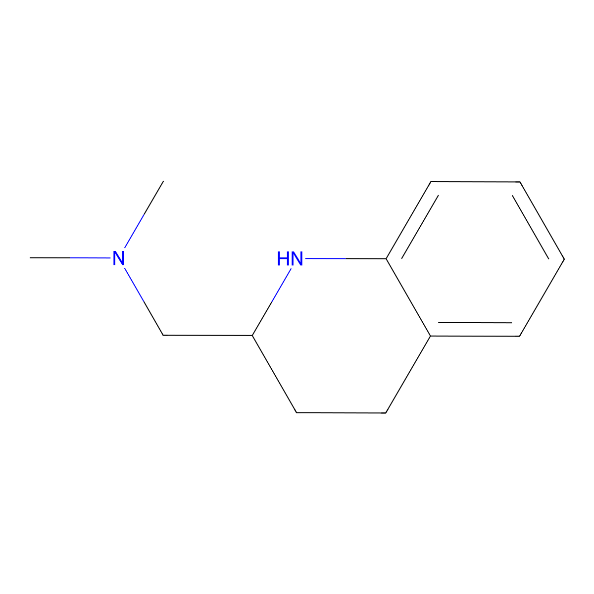 N,N-Dimethyl-1-(1,2,3,4-tetrahydroquinolin-2-yl)methanamine molecular structure, CAS 1701-48-0