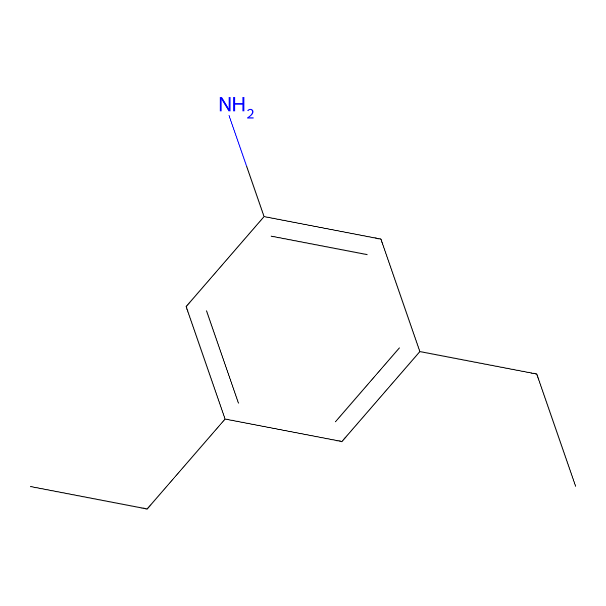 3,5-Diethylaniline molecular structure, CAS 1701-68-4