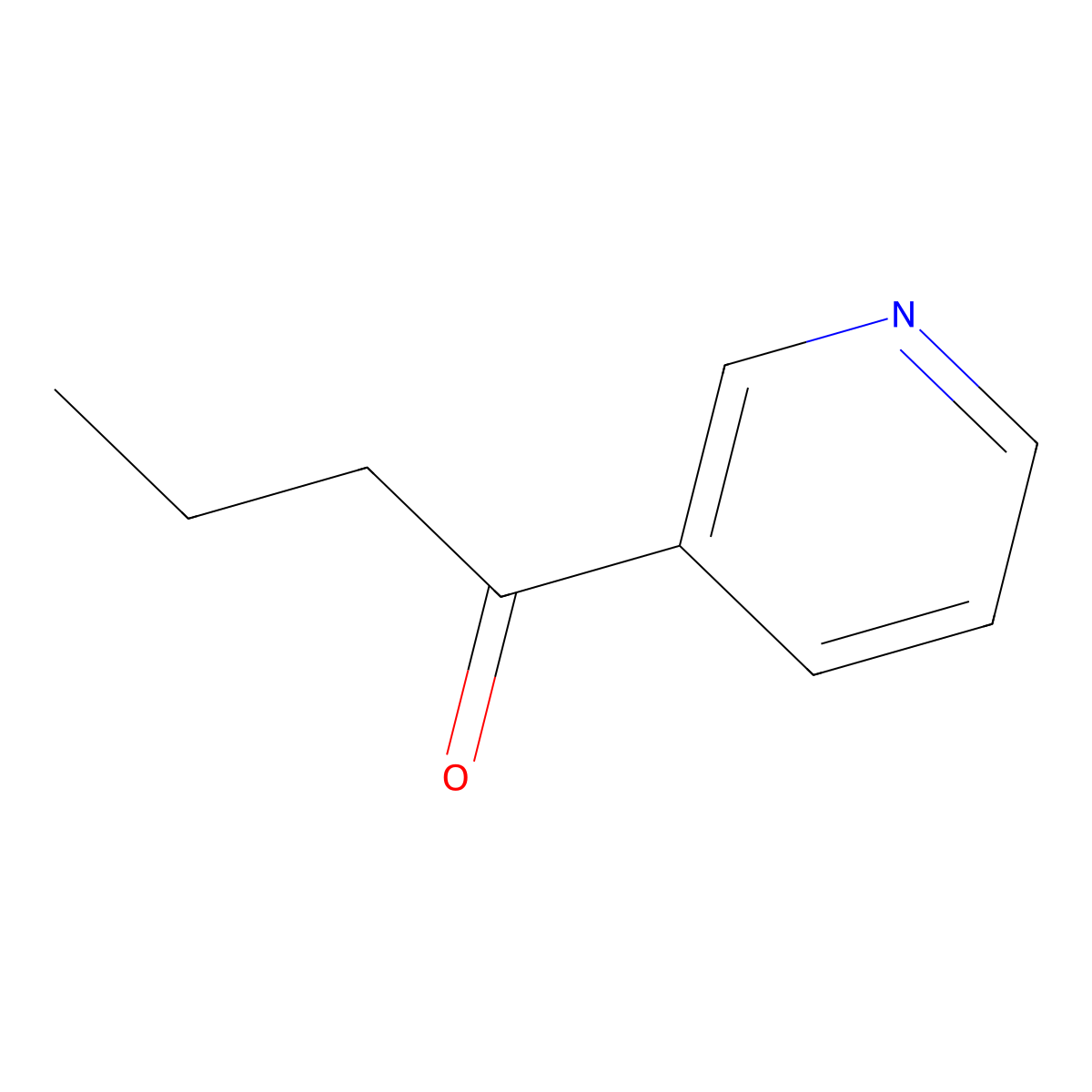 1-(Pyridin-3-yl)butan-1-one molecular structure, CAS 1701-70-8