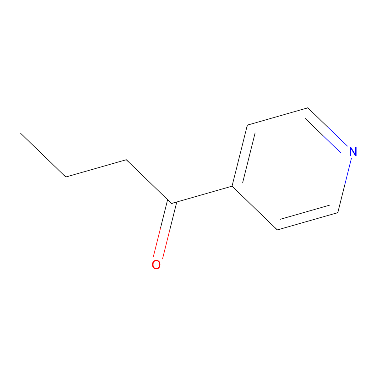 1-(4-Pyridinyl)-1-butanone molecular structure, CAS 1701-71-9