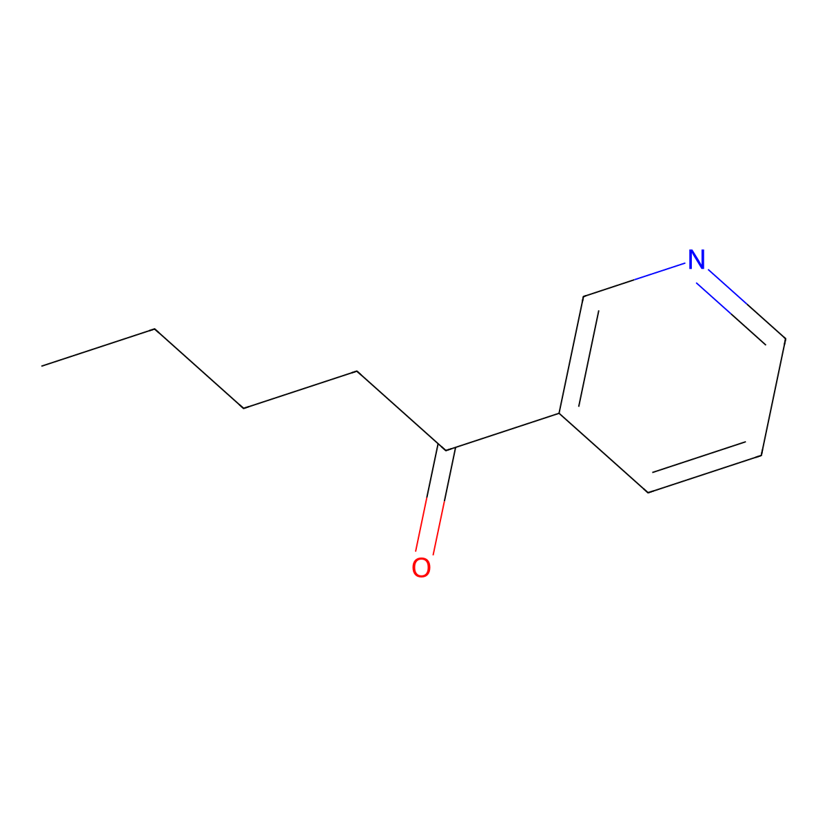 1-(Pyridin-3-yl)pentan-1-one molecular structure, CAS 1701-72-0