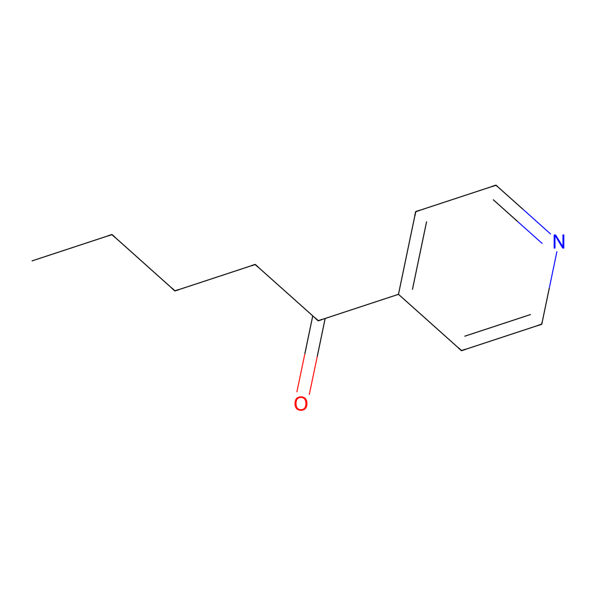 1-(4-Pyridinyl)-1-pentanone molecular structure, CAS 1701-73-1