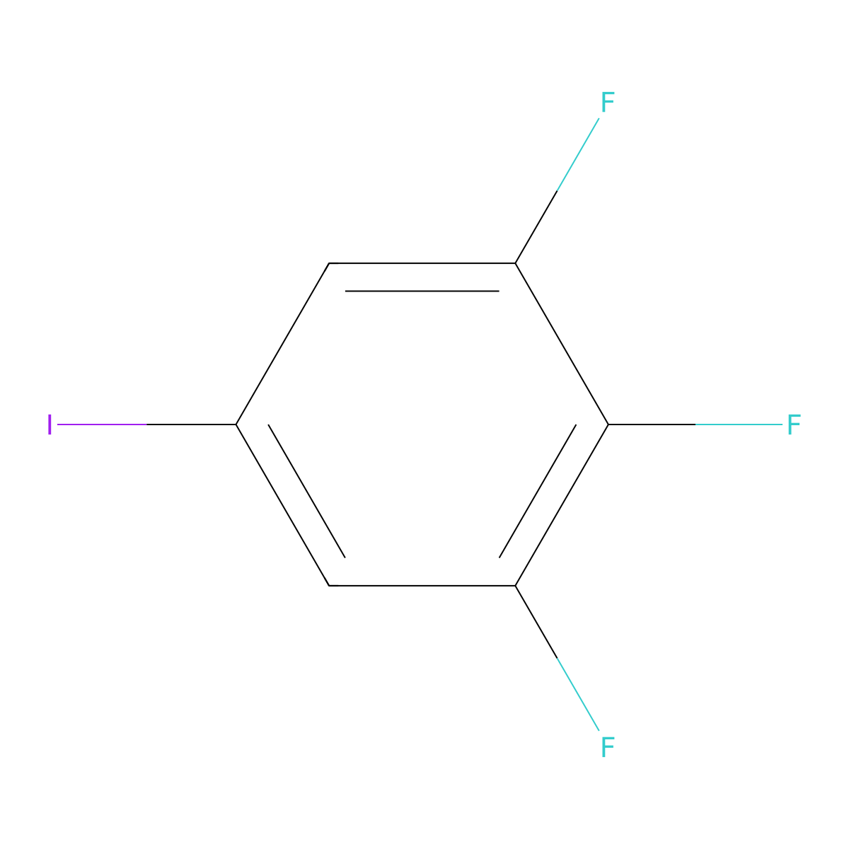 3,4,5-Trifluoroiodobenzene molecular structure, CAS 170112-66-0