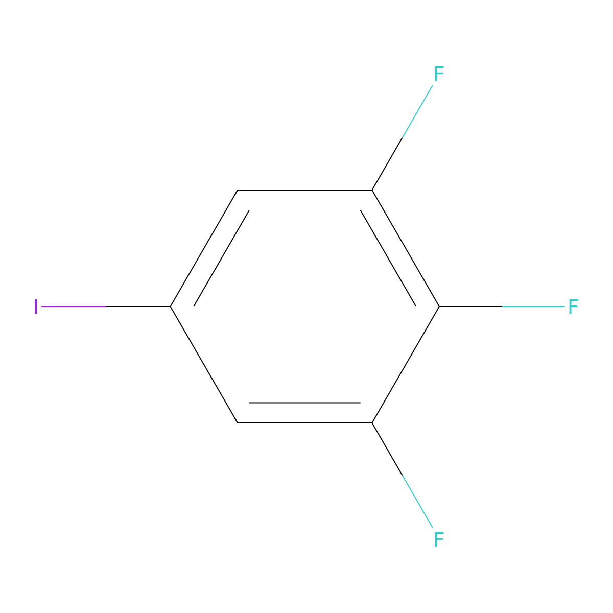 3,4,5-Trifluoroiodobenzene molecular structure, CAS 170112-66-0