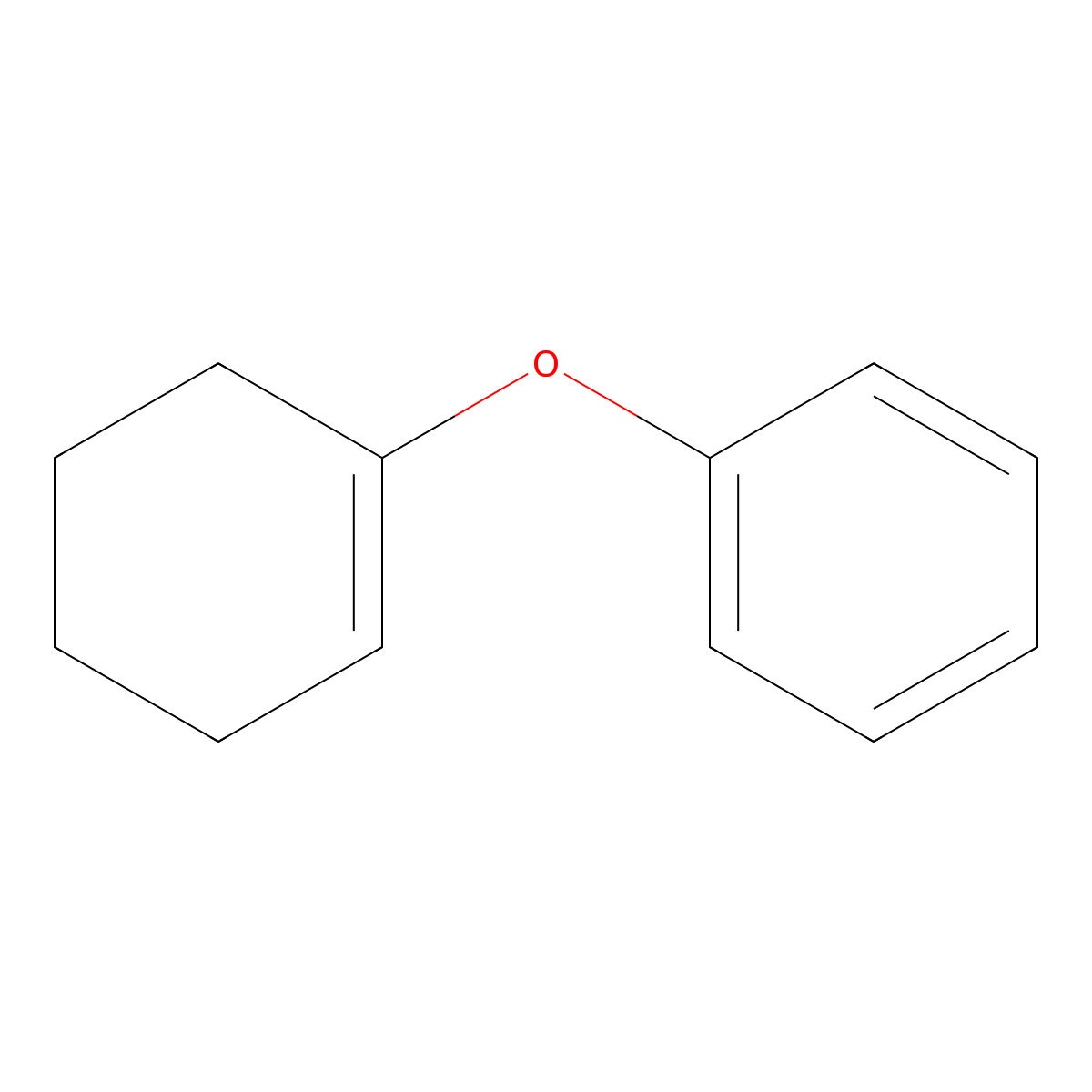 Phenylcyclohexenylether molecular structure, CAS 17012-35-0