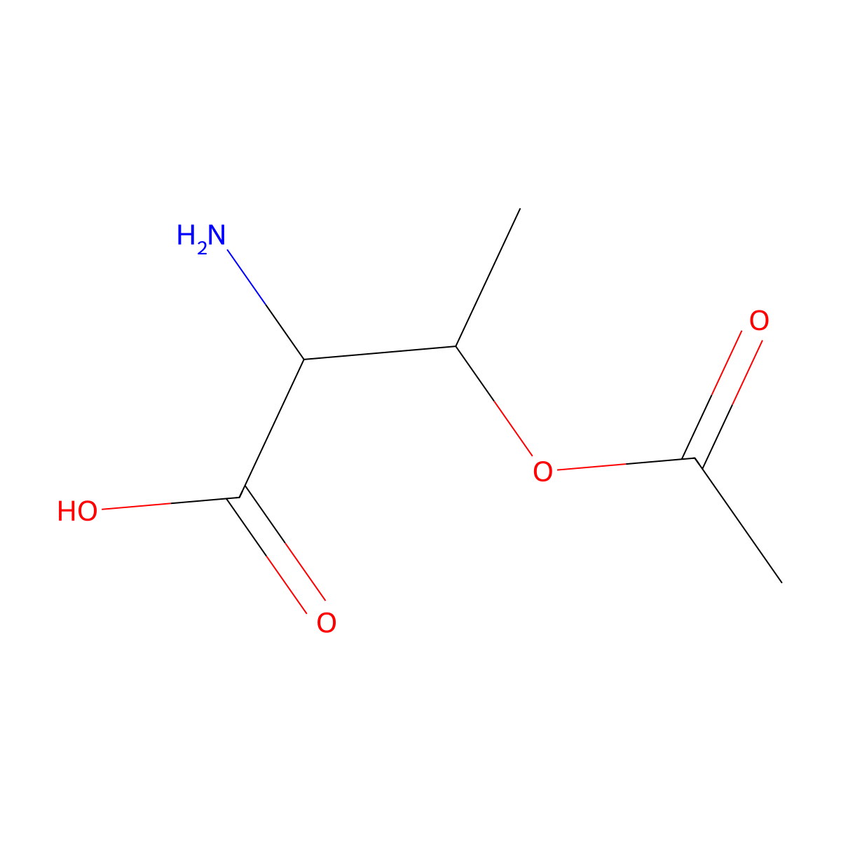 O-Acetylthreonine molecular structure, CAS 17012-42-9