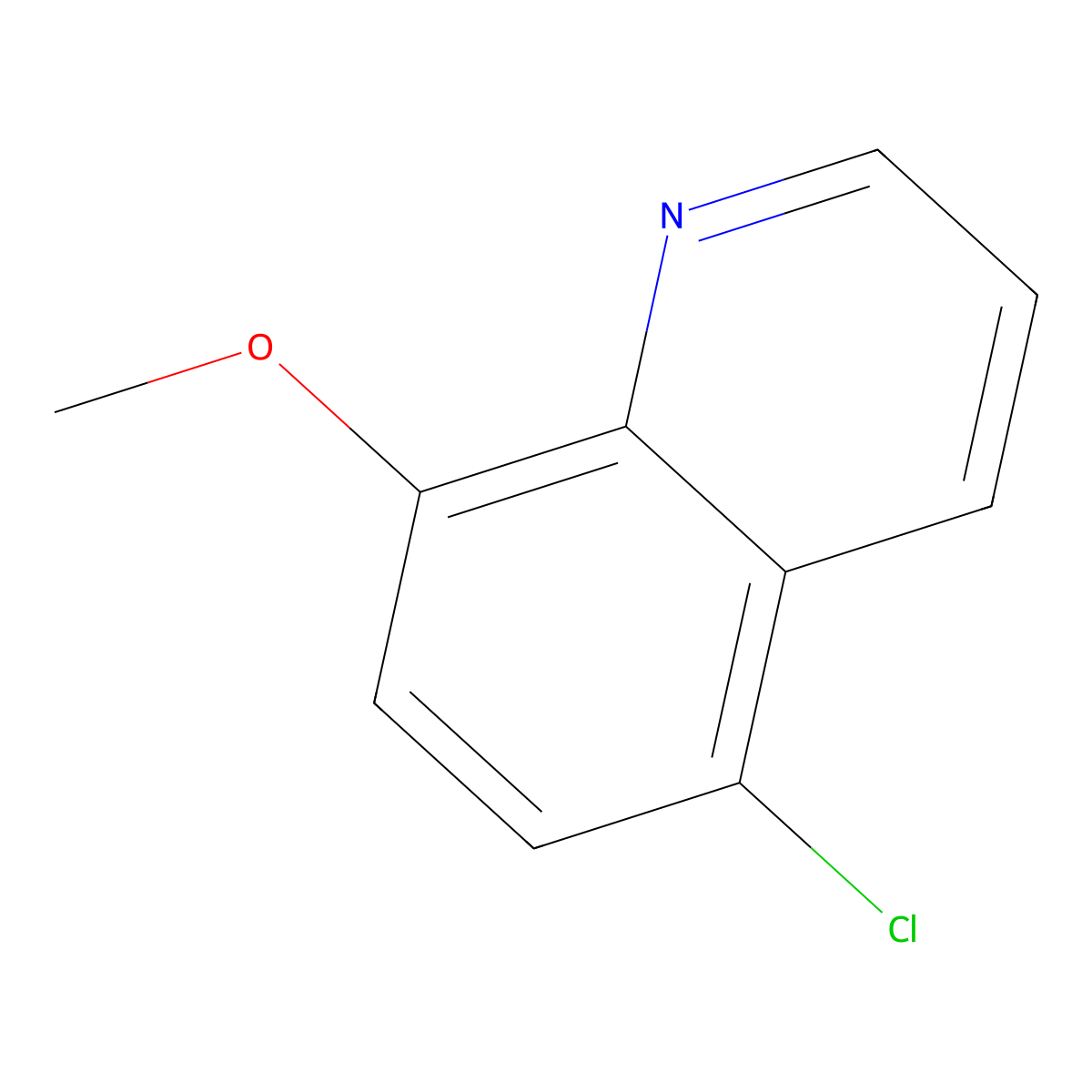 5-Chloro-8-methoxyquinoline molecular structure, CAS 17012-44-1