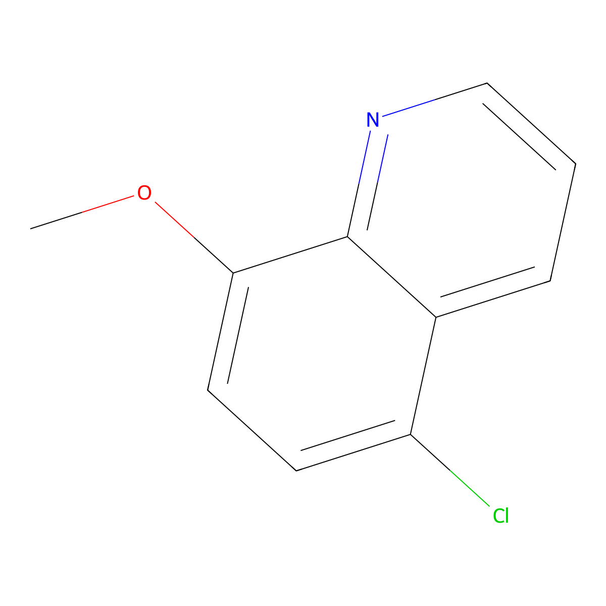 5-Chloro-8-methoxyquinoline molecular structure, CAS 17012-44-1