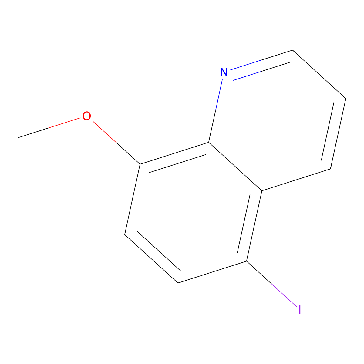 5-Iodo-8-methoxyquinoline molecular structure, CAS 17012-46-3