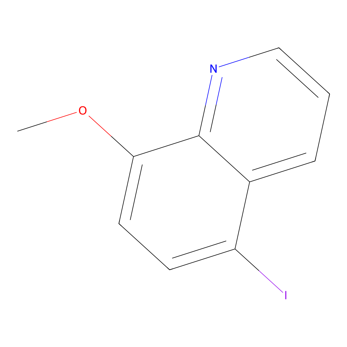 5-Iodo-8-methoxyquinoline molecular structure, CAS 17012-46-3