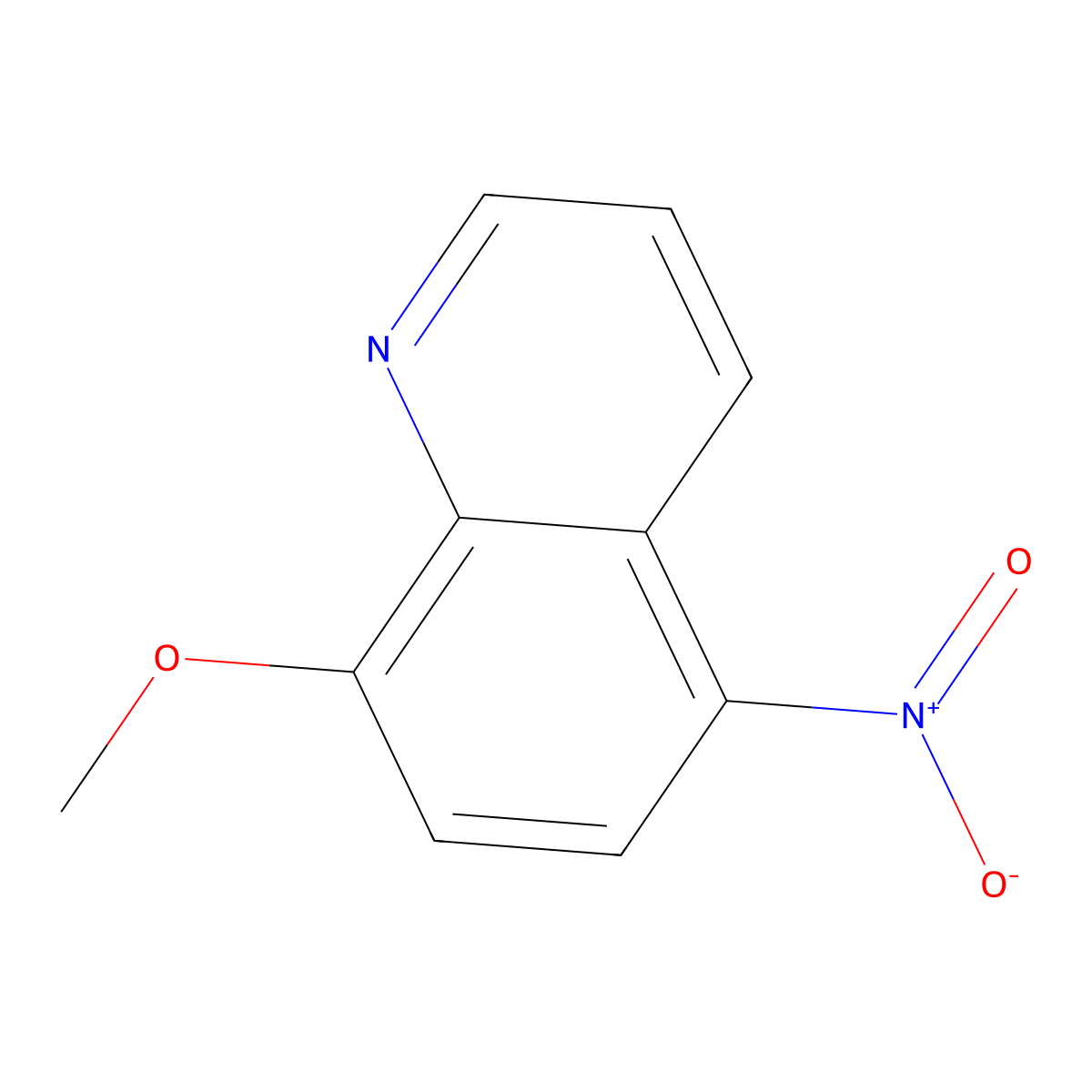 8-Methoxy-5-nitroquinoline molecular structure, CAS 17012-47-4