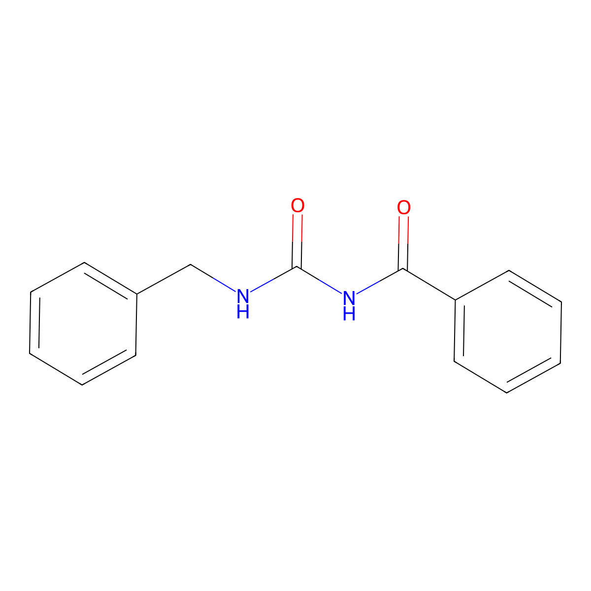 N-(benzylcarbamoyl)benzamide molecular structure, CAS 17013-30-8