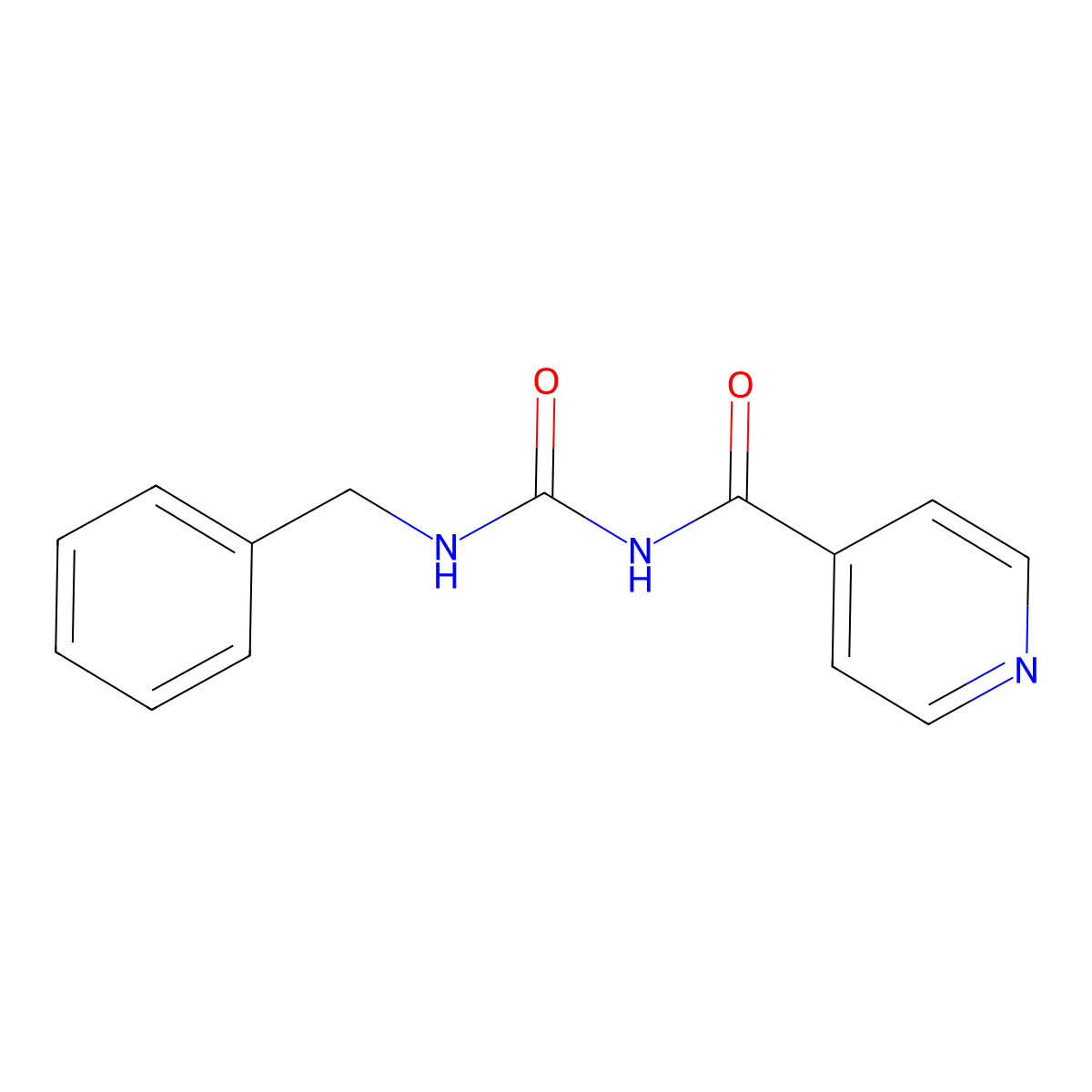 N-(benzylcarbamoyl)pyridine-4-carboxamide molecular structure, CAS 17013-31-9