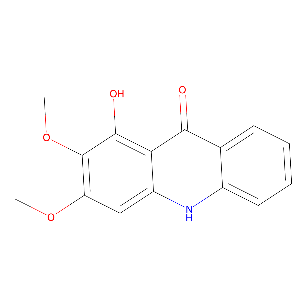 Xanthoxoline molecular structure, CAS 17014-43-6