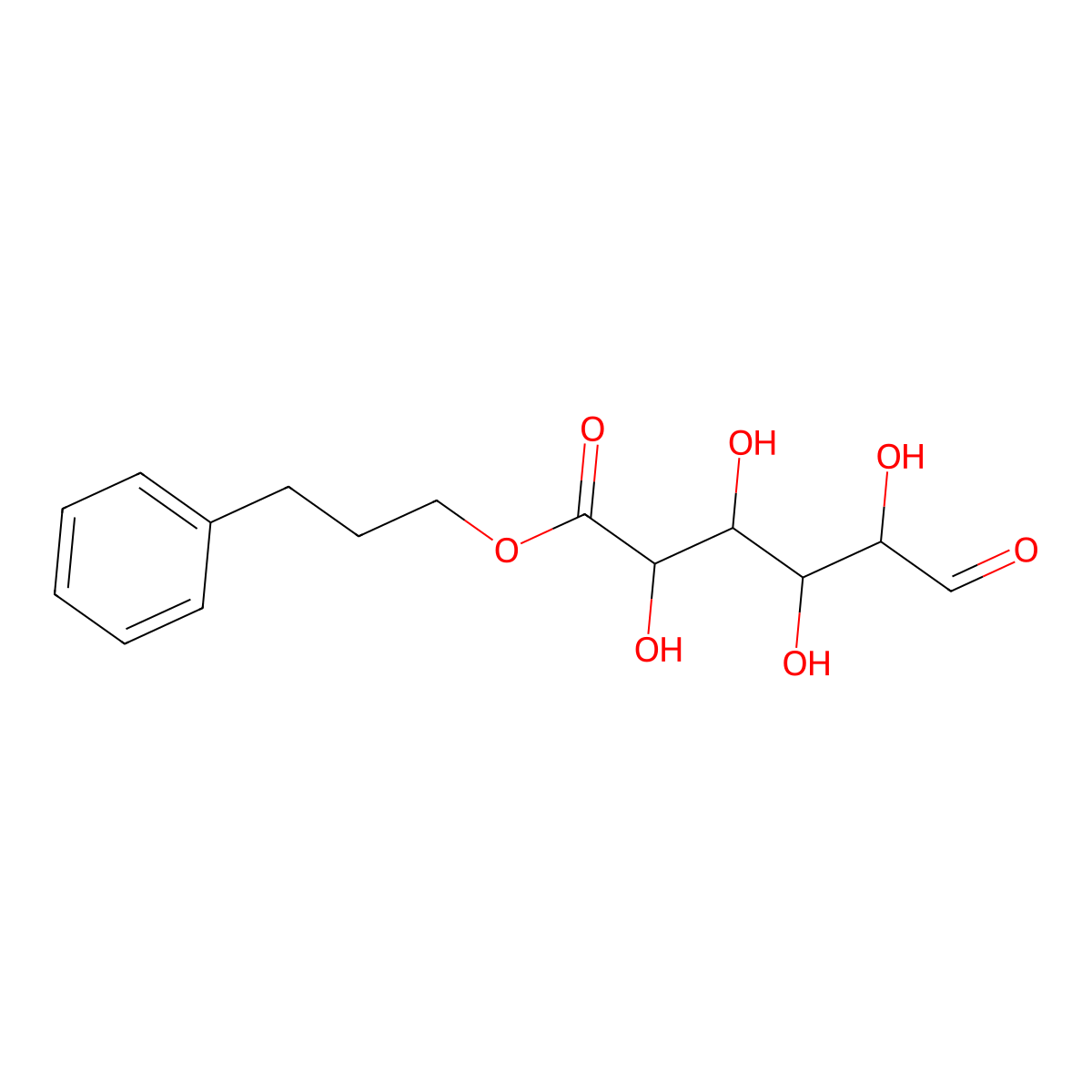 D-Glucuronic acid 3-phenylpropyl ester molecular structure, CAS 1701402-25-6