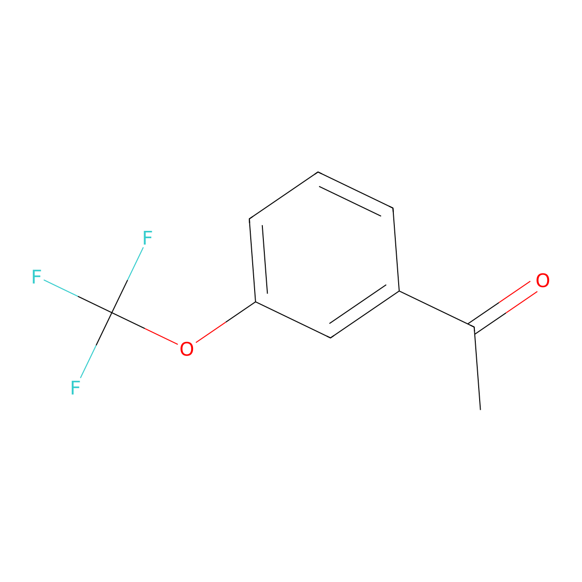 1-(3-(Trifluoromethoxy)phenyl)ethanone molecular structure, CAS 170141-63-6
