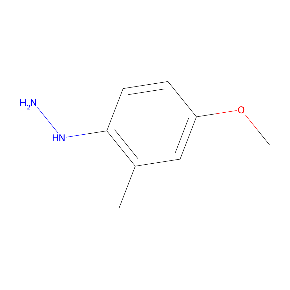 (4-Methoxy-2-methylphenyl)hydrazine molecular structure, CAS 170143-40-5