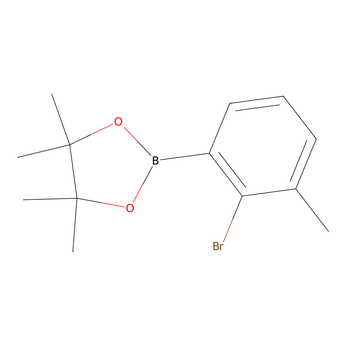 2-(2-Bromo-3-methylphenyl)-4,4,5,5-tetramethyl-1,3,2-dioxaborolane molecular structure, CAS 1701437-37-7