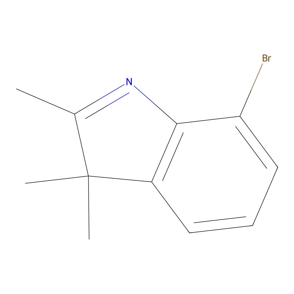 7-bromo-2,3,3-trimethyl-3H-indole molecular structure, CAS 1701461-00-8