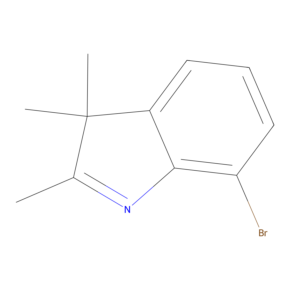 7-bromo-2,3,3-trimethyl-3H-indole molecular structure, CAS 1701461-00-8
