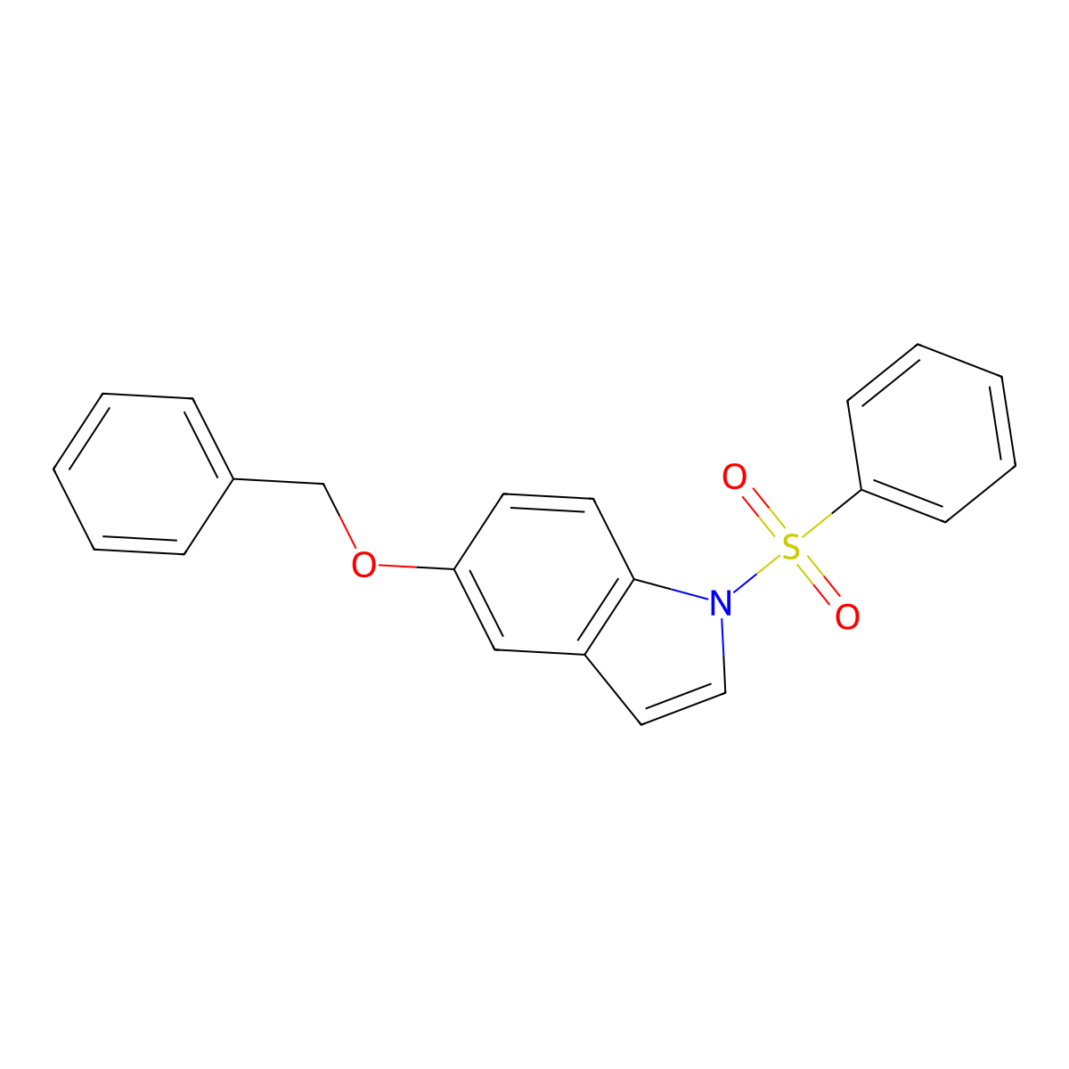 5-(Phenylmethoxy)-1-phenylsulfonylindole molecular structure, CAS 170147-24-7