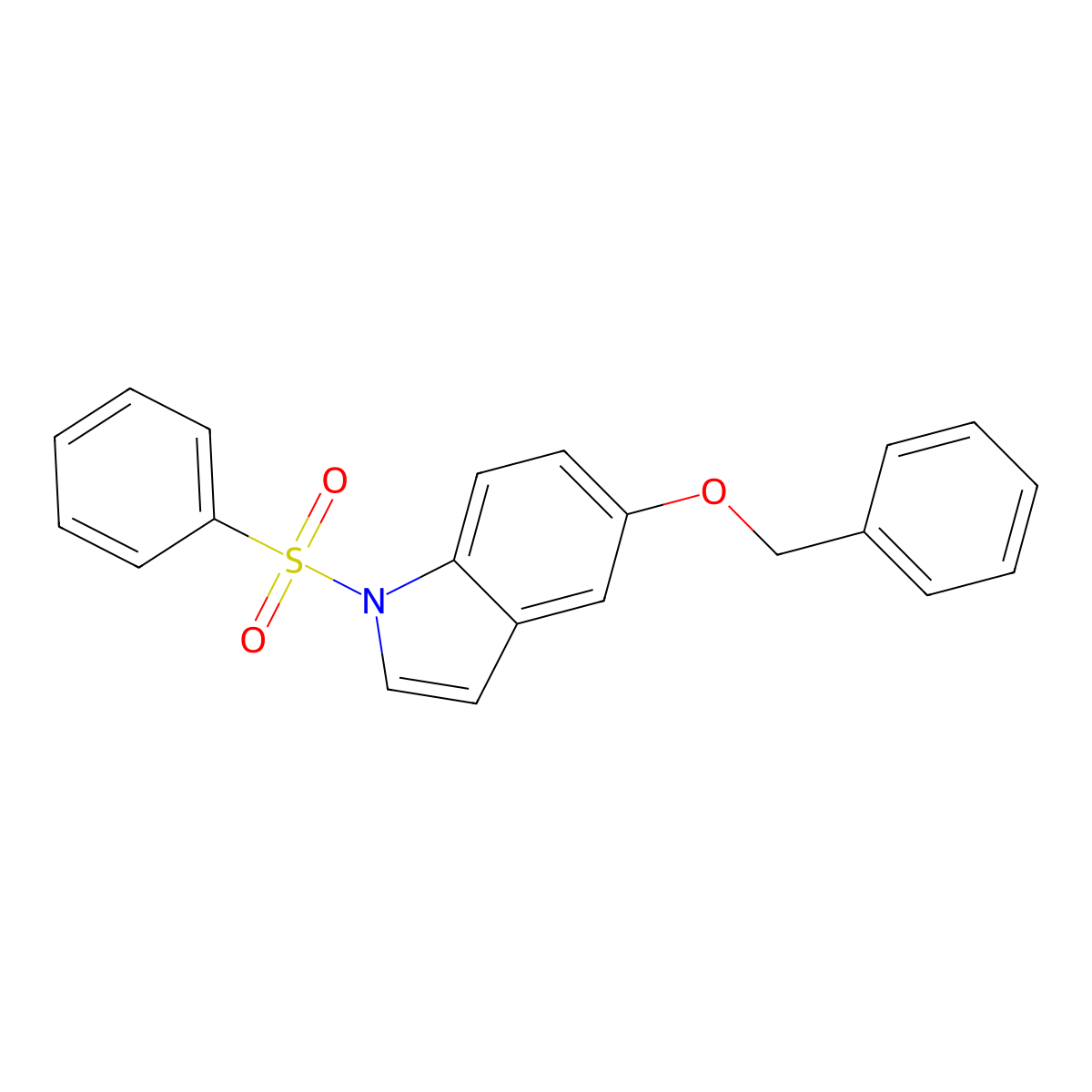 5-(Phenylmethoxy)-1-phenylsulfonylindole molecular structure, CAS 170147-24-7