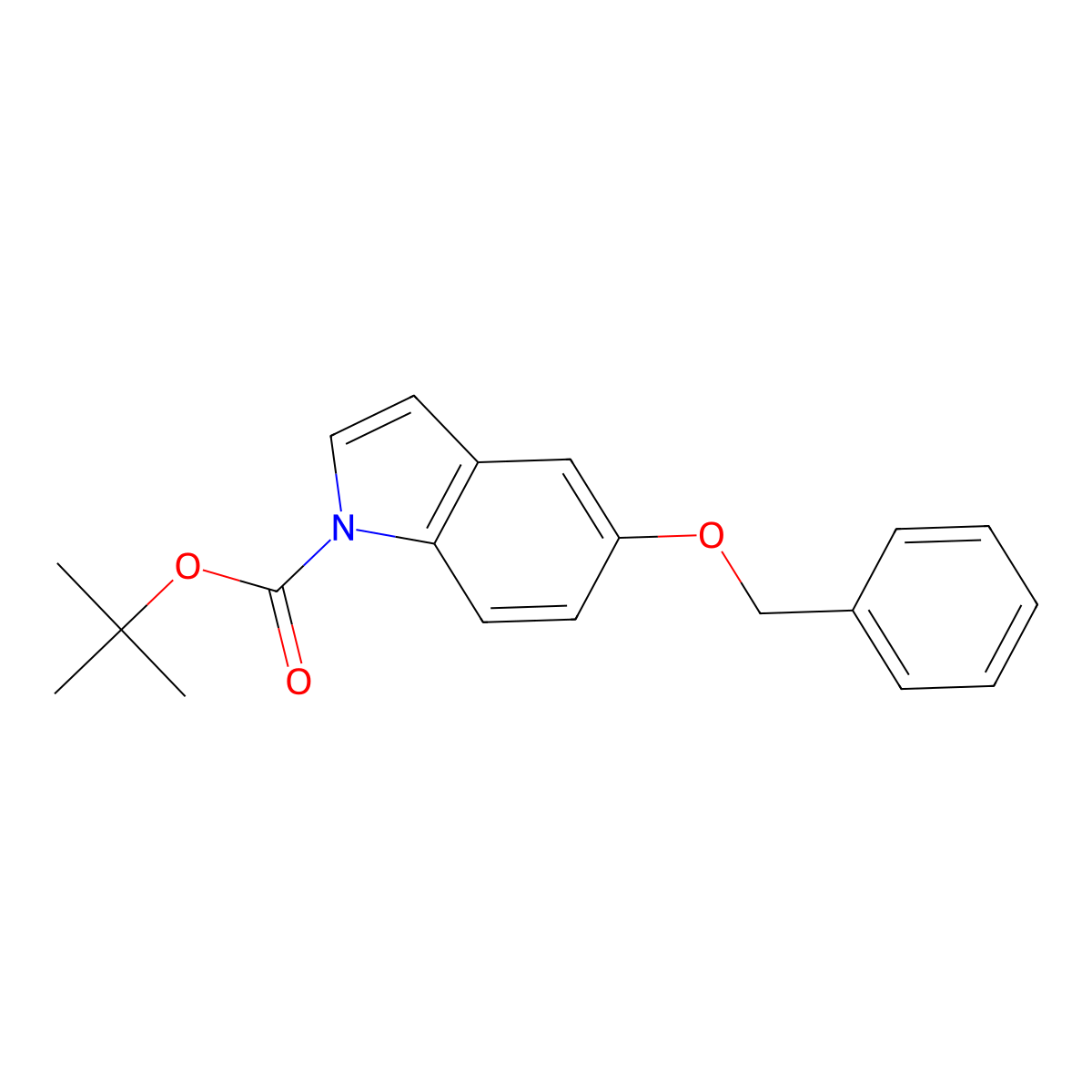 tert-Butyl 5-(benzyloxy)-1H-indole-1-carboxylate molecular structure, CAS 170147-29-2