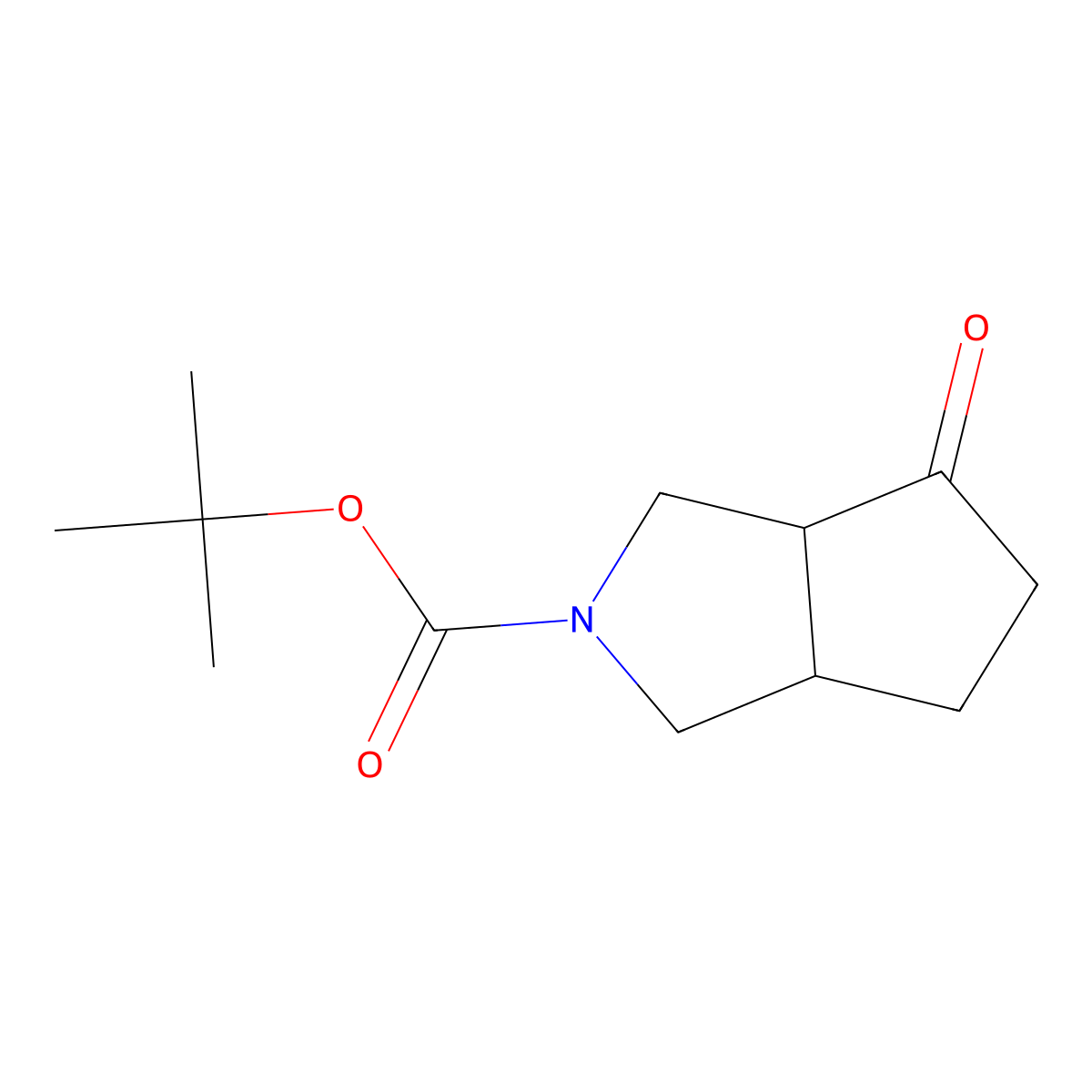 cis-tert-Butyl 4-oxohexahydrocyclopenta[c]pyrrole-2(1H)-carboxylate molecular structure, CAS 1701484-85-6