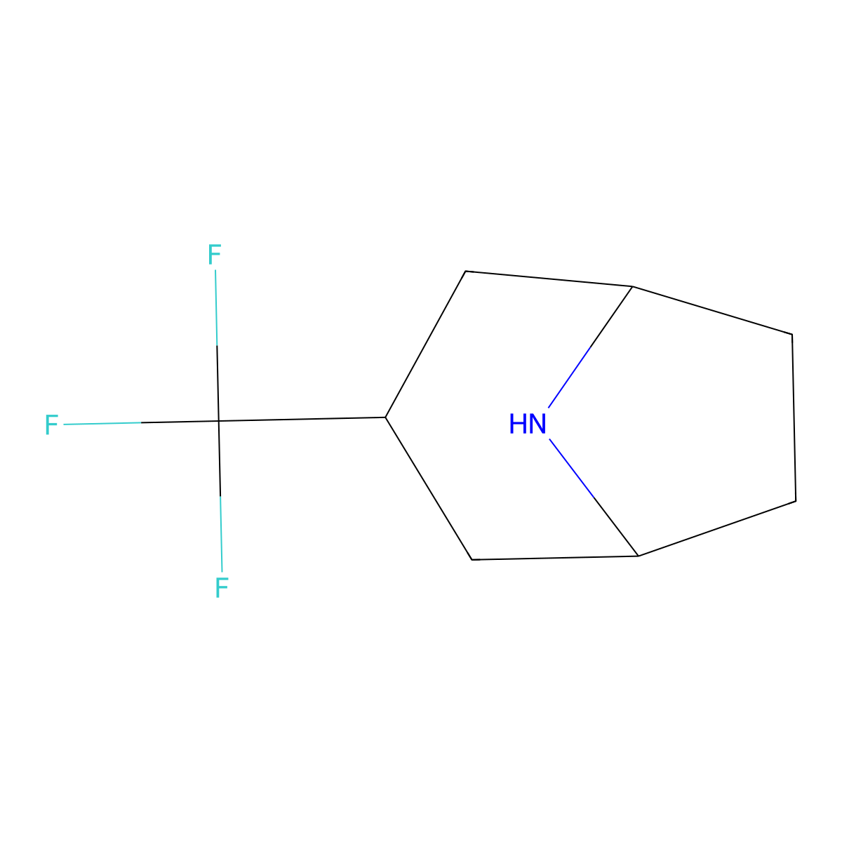 3-(Trifluoromethyl)-8-azabicyclo[3.2.1]octane molecular structure, CAS 1701485-87-1