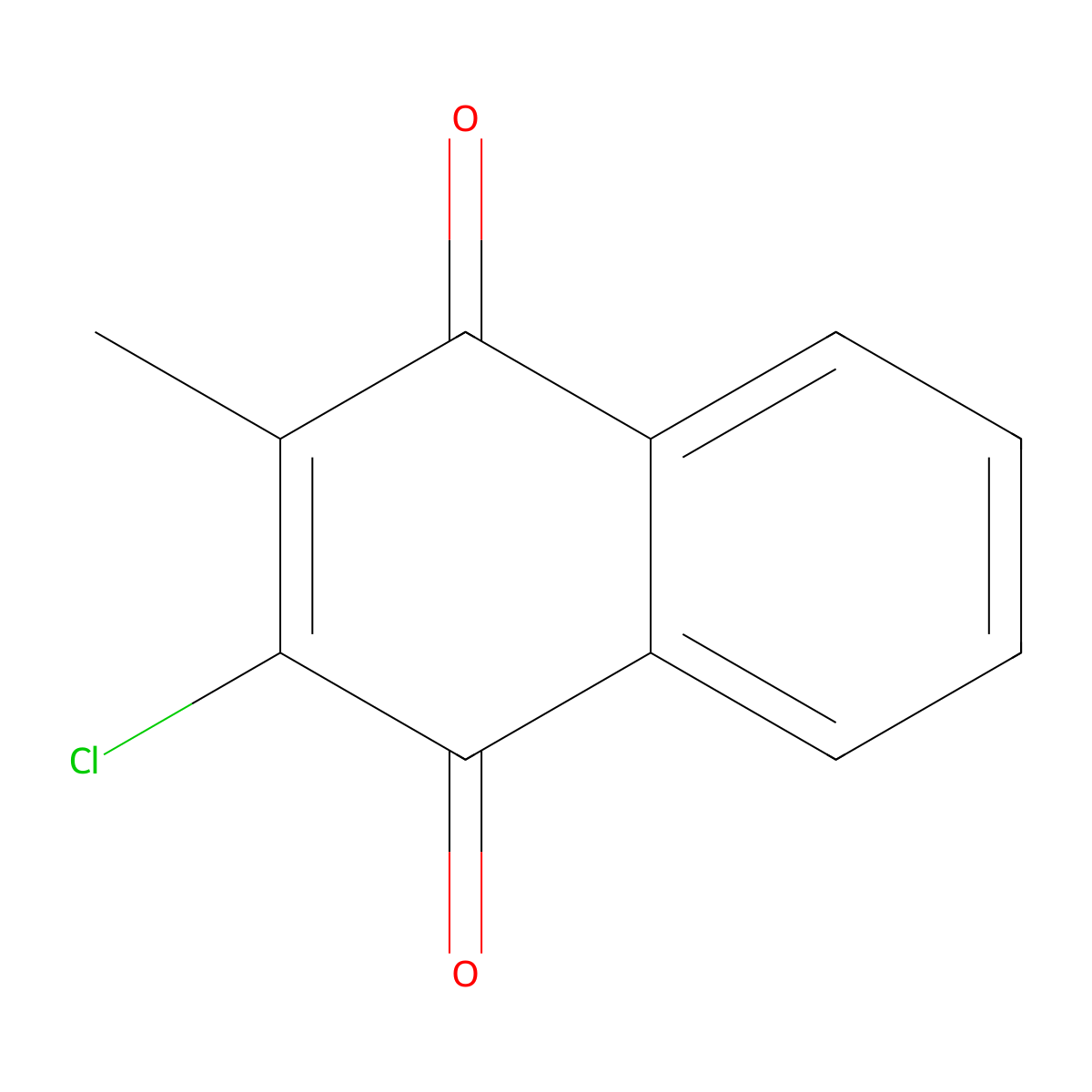 2-Chloro-3-methylnaphthoquinone molecular structure, CAS 17015-99-5
