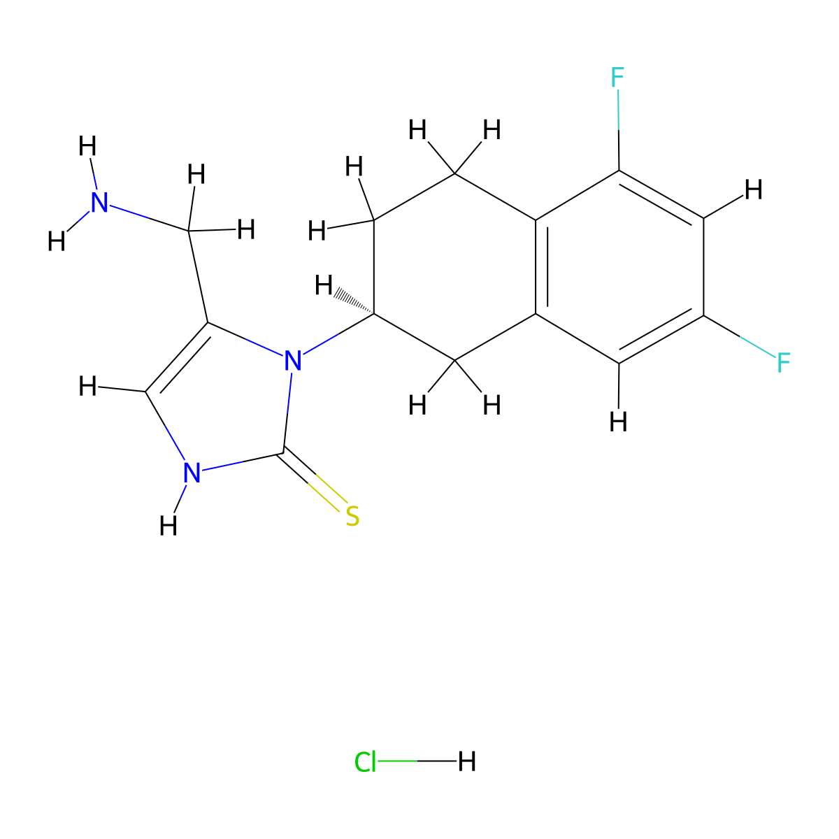 nepicastat hydrochloride anhydrous molecular structure, CAS 170151-24-3