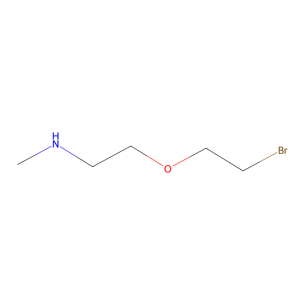 [2-(2-Bromoethoxy)ethyl](methyl)amine molecular structure, CAS 1701527-08-3