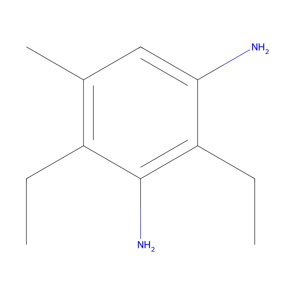 2,4-Diethyl-5-methyl-1,3-benzenediamine molecular structure, CAS 170153-38-5