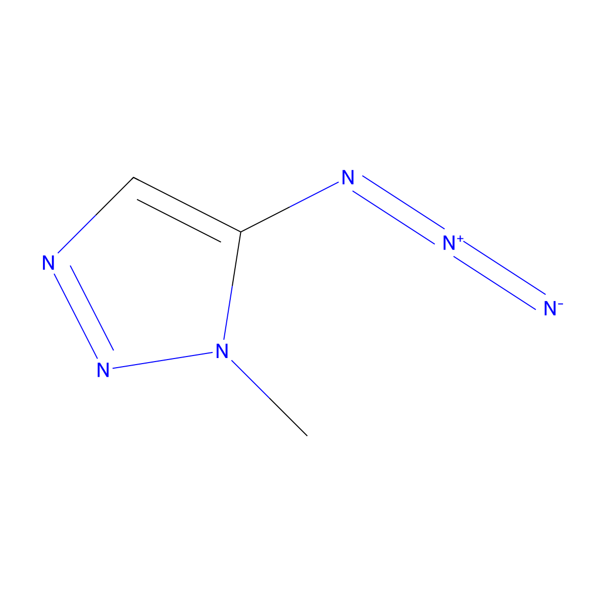 5-azido-1-methyl-1H-1,2,3-triazole molecular structure, CAS 1701551-07-6