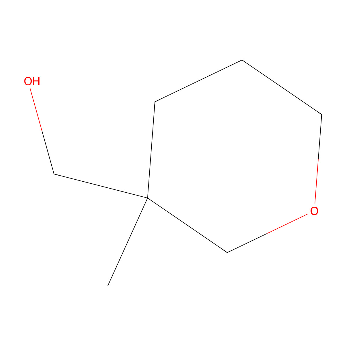 (3-Methyloxan-3-yl)methanol molecular structure, CAS 1701597-02-5
