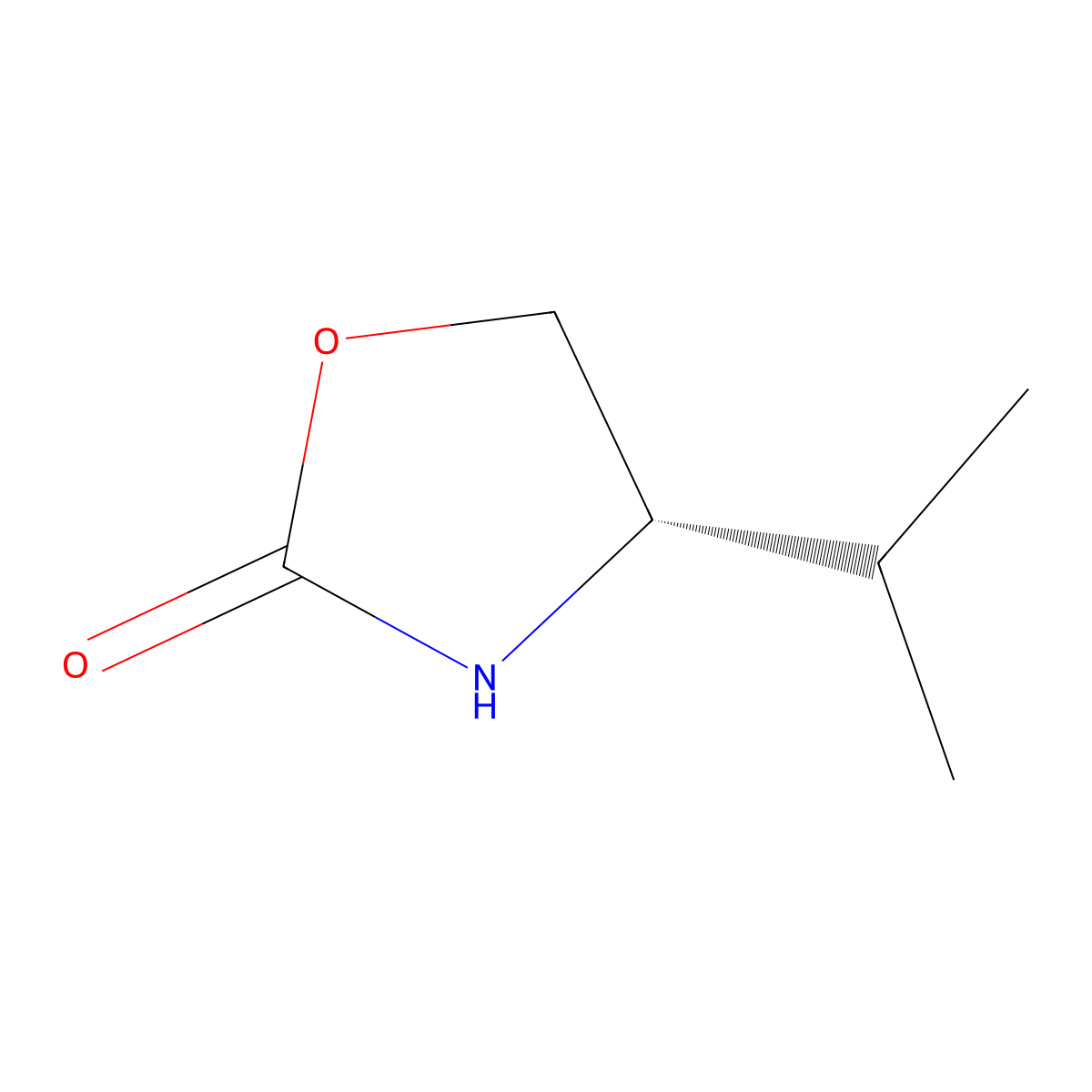(4S)-4-(propan-2-yl)-1,3-oxazolidin-2-one molecular structure, CAS 17016-83-0
