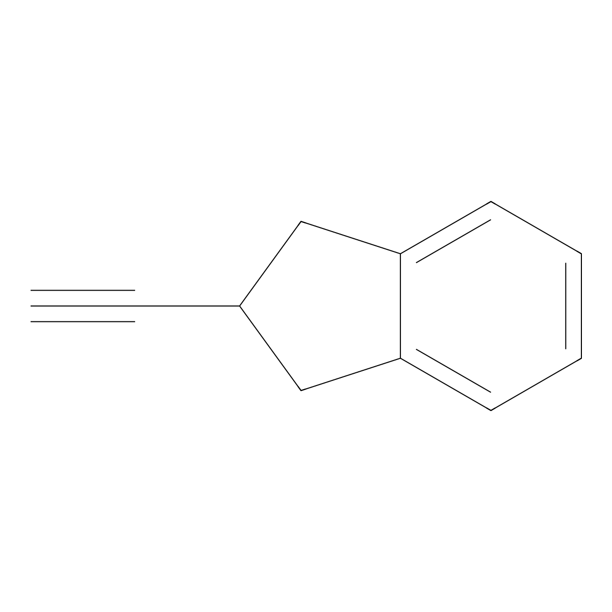2-Ethynyl-2,3-dihydro-1H-indene molecular structure, CAS 170161-03-2